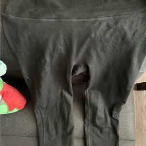 Fleo No Front Seam Black Leggings